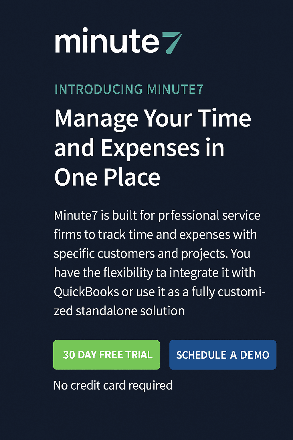 Minute7 Time Tracker